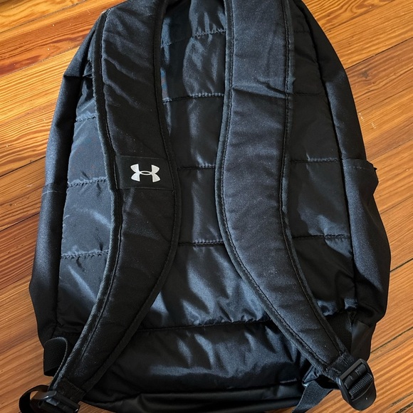 Under Armour Storm Halftime School Black White Logo Backpack With Pockets - Picture 10 of 11